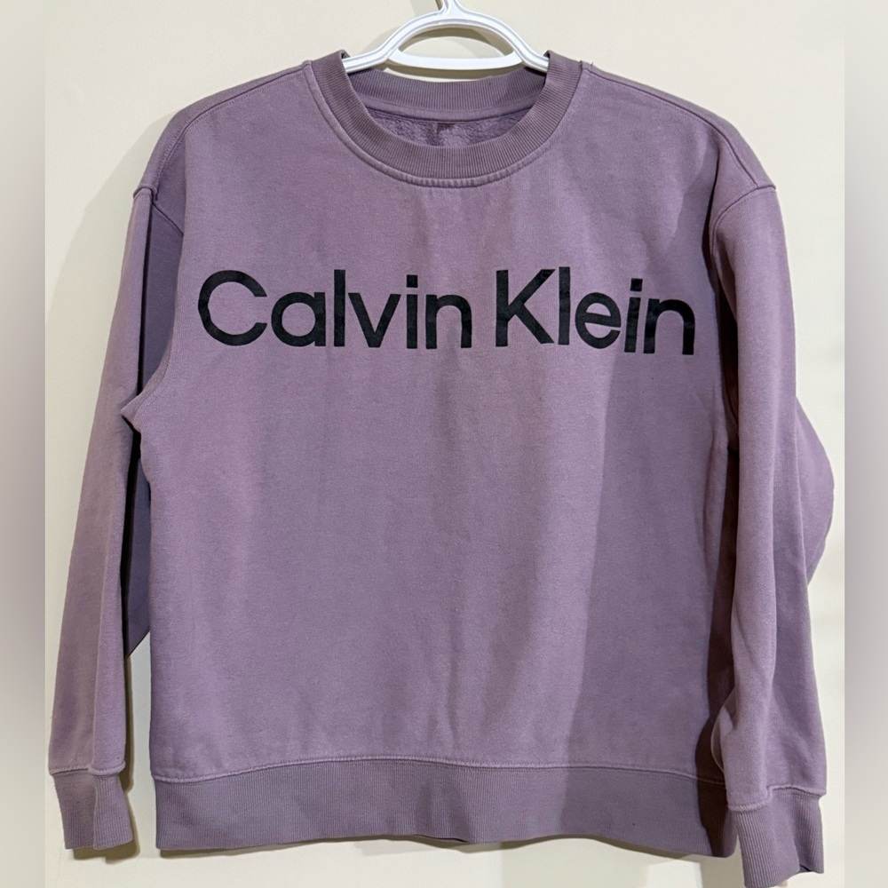 Purple Sweatshirt Calvin Klein